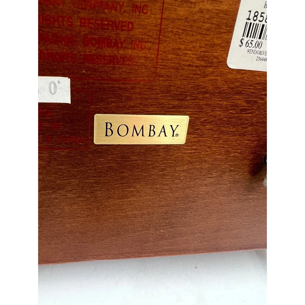 Bombay Company Wooden Musical Jewelry Box Cherry Finish Vintage Style 1858183